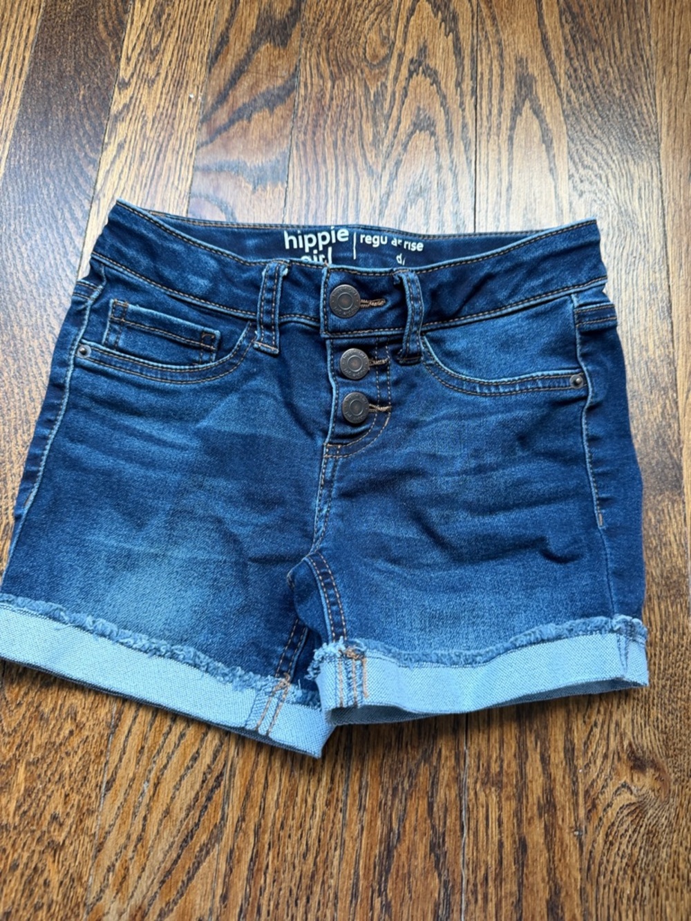 Girls denim shorts size 7